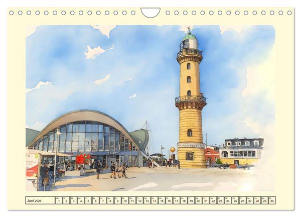 Produktbild: Entlang der deutschen Ostseek&uuml;ste (Wandkalender 2026 DIN A4 quer), CALVENDO Monatskalender