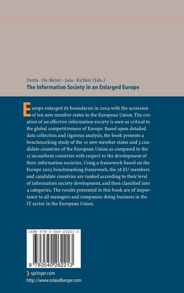 Produktbild: The Information Society in an Enlarged Europe