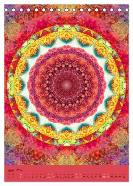 Produktbild: Mandala Energien (Tischkalender 2026 DIN A5 hoch), CALVENDO Monatskalender