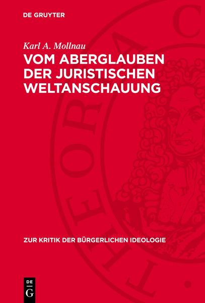 Produktbild: Vom Aberglauben der juristischen Weltanschauung