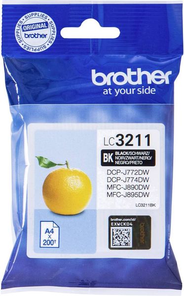 Brother Druckerpatrone LC-3211BK Original Schwarz LC3211BK