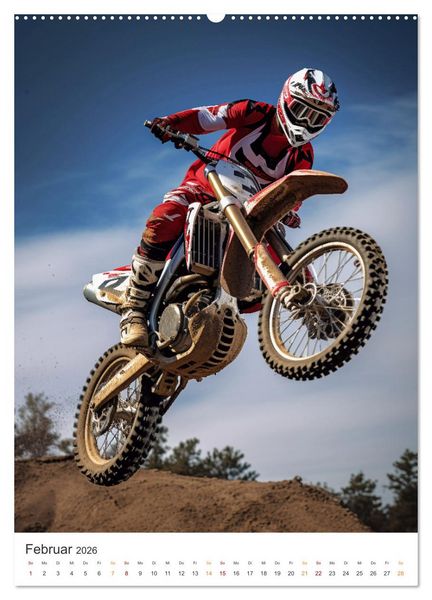 Produktbild: Motocross - Mit Leib und Seele dabei (Wandkalender 2026 DIN A2 hoch), CALVENDO Monatskalender