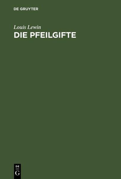 Produktbild: Die Pfeilgifte