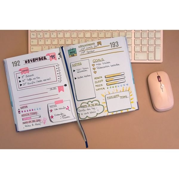 Produktbild: Idena Journal 365 Tage 100g/m&sup2; 16x19,7cm