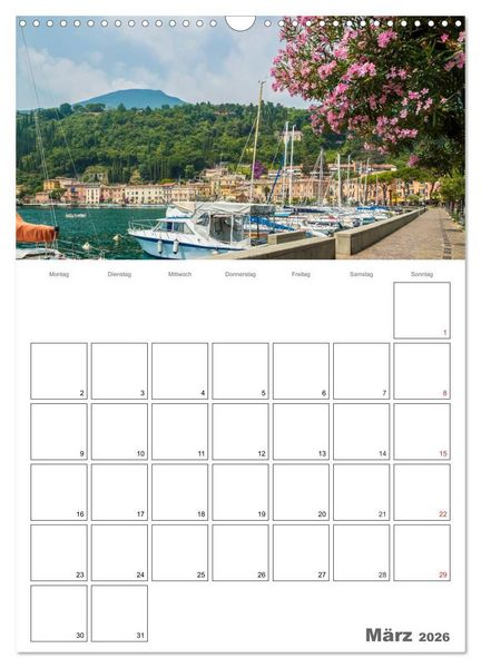 Produktbild: GARDASEE Terminplaner (Wandkalender 2026 DIN A3 hoch), CALVENDO Monatskalender