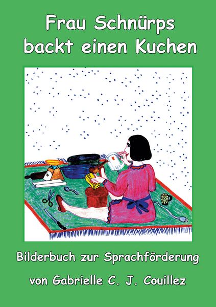 Produktbild: Frau Schn&uuml;rps backt einen Kuchen