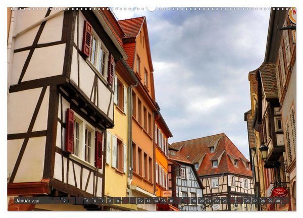 Produktbild: Bienvenue &agrave; Wissembourg. Spaziergang durch Wei&szlig;enburg im Elsass (hochwertiger Premium Wandkalender 2026 DIN A2 quer), Kunstdruck in Hochglanz