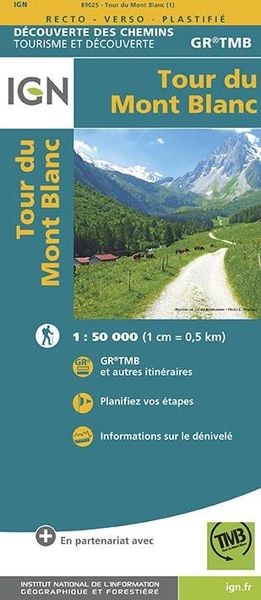 Produktbild: Tour du Mont Blanc 1:50 000