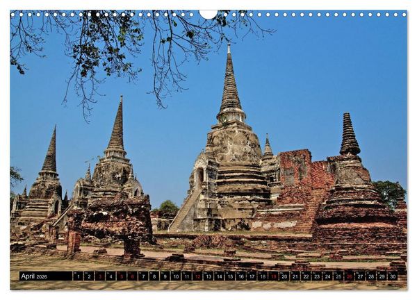 Produktbild: Ayutthaya - Thailands alte Hauptstadt (Wandkalender 2026 DIN A3 quer), CALVENDO Monatskalender