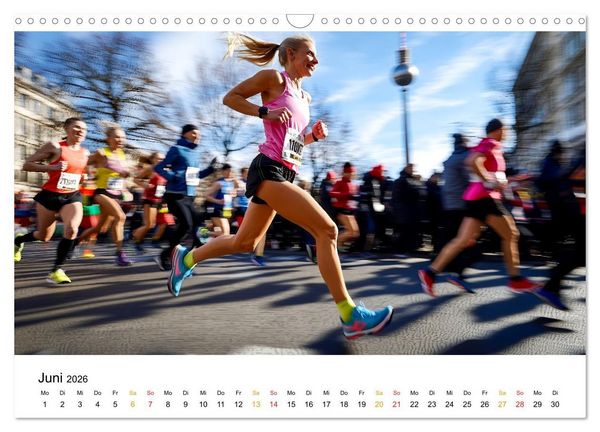 Produktbild: Marathon Power (Wandkalender 2026 DIN A3 quer), CALVENDO Monatskalender
