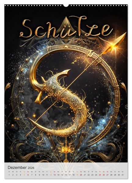Produktbild: Fantasievolle Sternzeichen (hochwertiger Premium Wandkalender 2026 DIN A2 hoch), Kunstdruck in Hochglanz