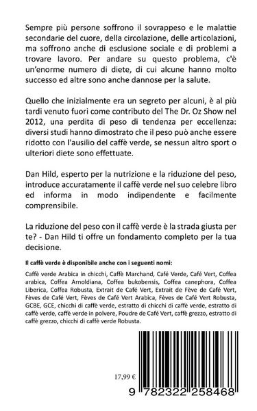 Produktbild: Dieta al caff&egrave; verde - Nonostante il mangiare normalmente riduci il peso in modo permanente
