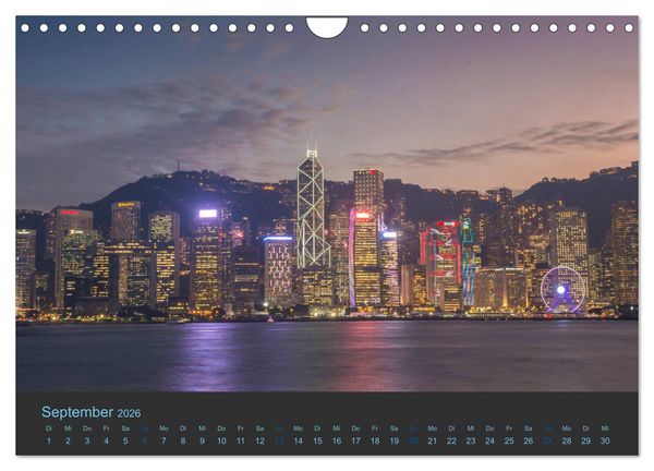 Produktbild: Hong Kong - Skylines (Wandkalender 2026 DIN A4 quer), CALVENDO Monatskalender