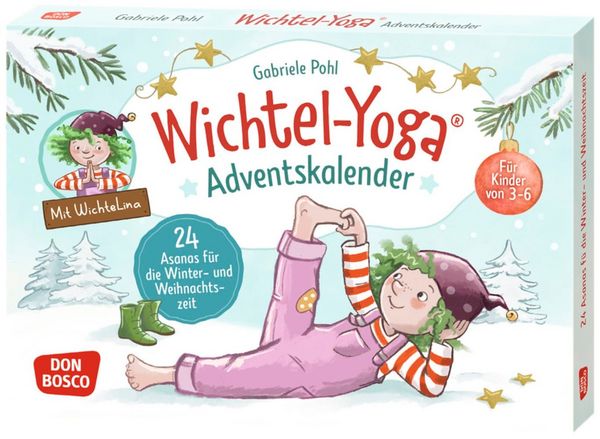 Produktbild: Wichtel-Yoga-Adventskalender. 24 Asanas f&uuml;r die Winter- und Weihnachtszeit