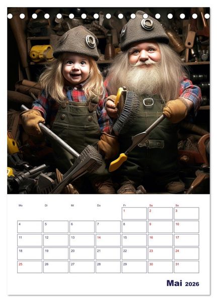 Produktbild: Die wundersame Welt der Zauberwesen (Tischkalender 2026 DIN A5 hoch), CALVENDO Monatskalender