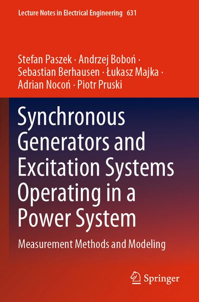 Produktbild: Synchronous Generators and Excitation Systems Operating in a Power System