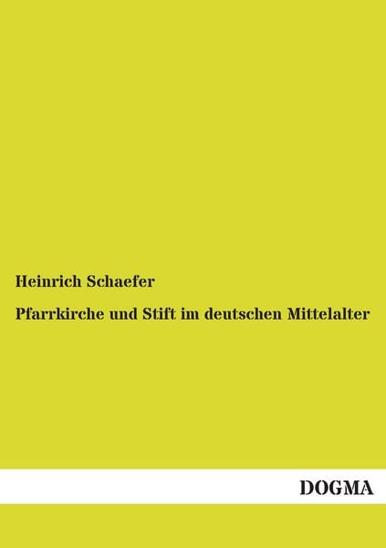 Produktbild: Pfarrkirche und Stift im deutschen Mittelalter
