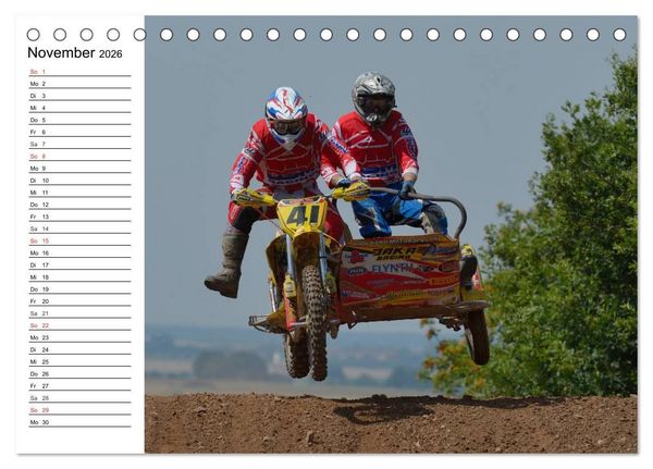 Produktbild: Motocross - Terminplaner (Tischkalender 2026 DIN A5 quer), CALVENDO Monatskalender