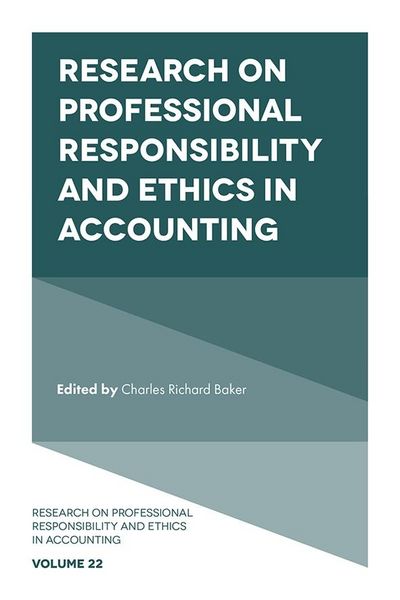Produktbild: Research on Professional Responsibility and Ethics in Accounting