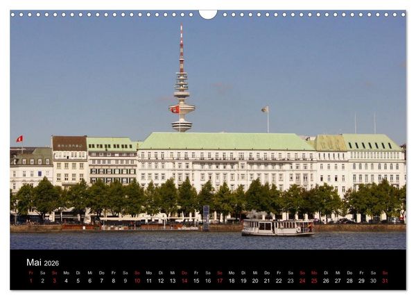 Produktbild: Hansestadt Hamburg (Wandkalender 2026 DIN A3 quer), CALVENDO Monatskalender