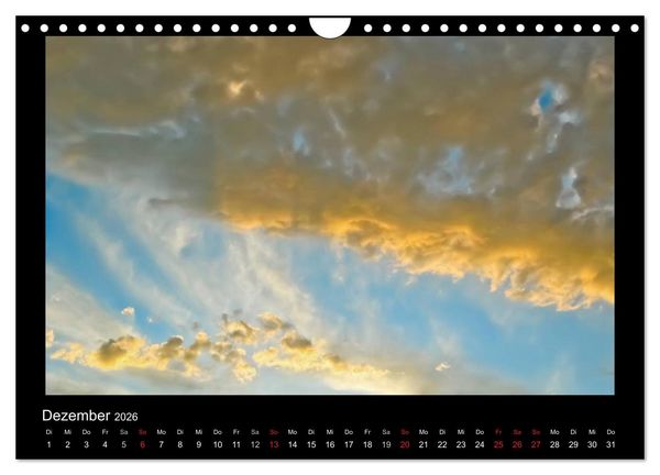 Produktbild: Wolkenbilder (Wandkalender 2026 DIN A4 quer), CALVENDO Monatskalender