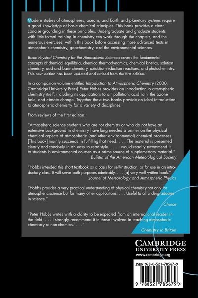 Produktbild: Basic Physical Chemistry for the Atmospheric Sciences