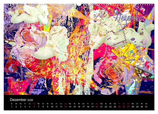 Produktbild: Blumen - Digital (Wandkalender 2026 DIN A2 quer), CALVENDO Monatskalender