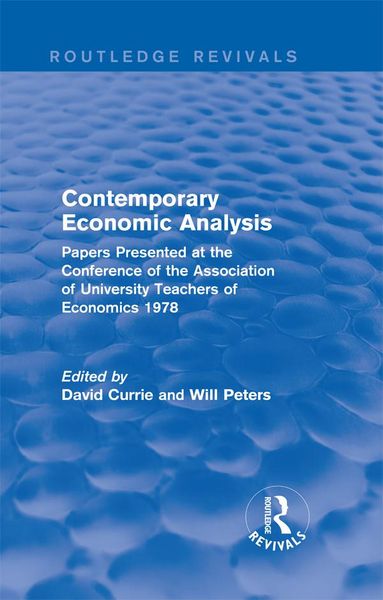 Produktbild: Contemporary Economic Analysis (Routledge Revivals)