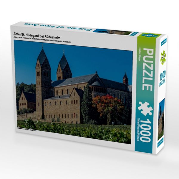 CALVENDO Puzzle Abtei St. Hildegard bei Rüdesheim | 1000 Teile Lege-Größe 64x48cm Foto-Puzzle für glückliche Stunden