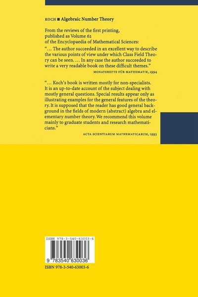 Produktbild: Algebraic Number Theory