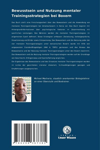 Produktbild: Macharia, M: Bewusstsein und Nutzung mentaler Trainingsstrat