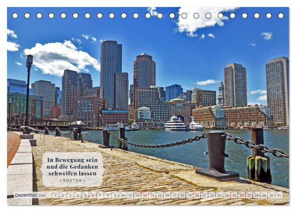 Produktbild: Neuengland USA Kalender 2026 (Tischkalender 2026 DIN A5 quer), CALVENDO Monatskalender