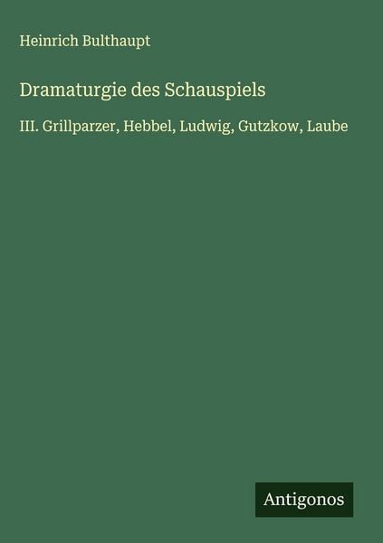 Produktbild: Dramaturgie des Schauspiels