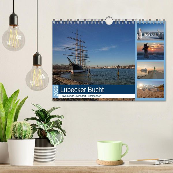 Produktbild: L&uuml;becker Bucht - Travem&uuml;nde - Niendorf - Timmendorf (Wandkalender 2026 DIN A4 quer), CALVENDO Monatskalender