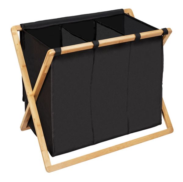 Produktbild: W&auml;schesammler Trio Mod. Ecori, Bambus, recyceltes Polyester