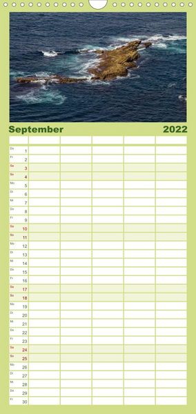 Produktbild: Familienplaner Die Orkneys - Schottlands n&ouml;rdliche Inseln (Wandkalender 2022 , 21 cm x 45 cm, hoch)
