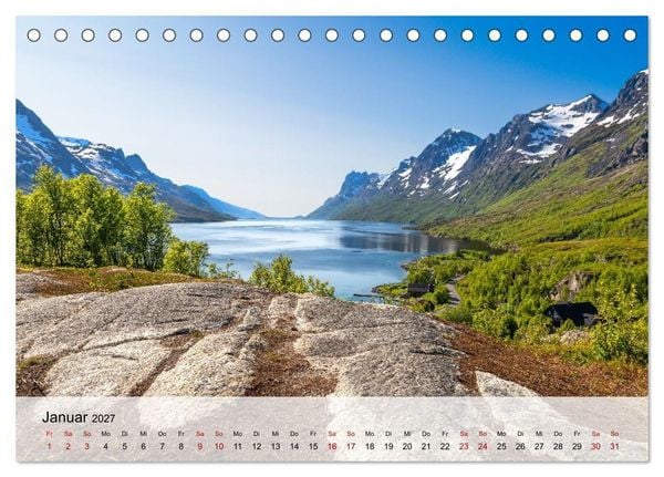 Produktbild: Norwegen Wo die Natur Geschichten erz&auml;hlt (Tischkalender 2027 DIN A5 quer), CALVENDO Monatskalender
