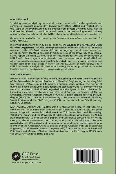 Produktbild: Handbook of MTBE and Other Gasoline Oxygenates
