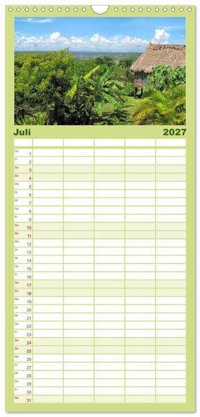 Produktbild: Familienplaner 2027 - Per&uacute;. Impressionen mit 5 Spalten (Wandkalender, 21 x 45 cm) CALVENDO