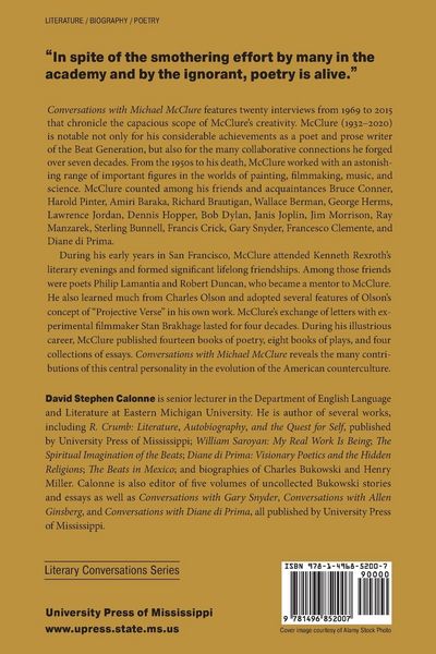 Produktbild: Conversations with Michael McClure