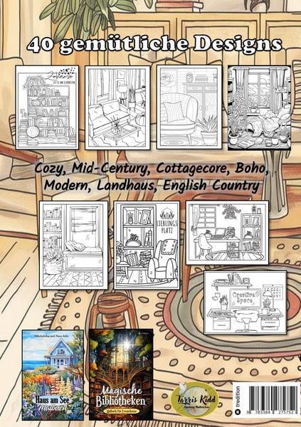 Produktbild: Malbuch f&uuml;r Erwachsene - Hygge Malbuch Cozy Home Entspannung - Heimische R&uuml;ckzugsorte