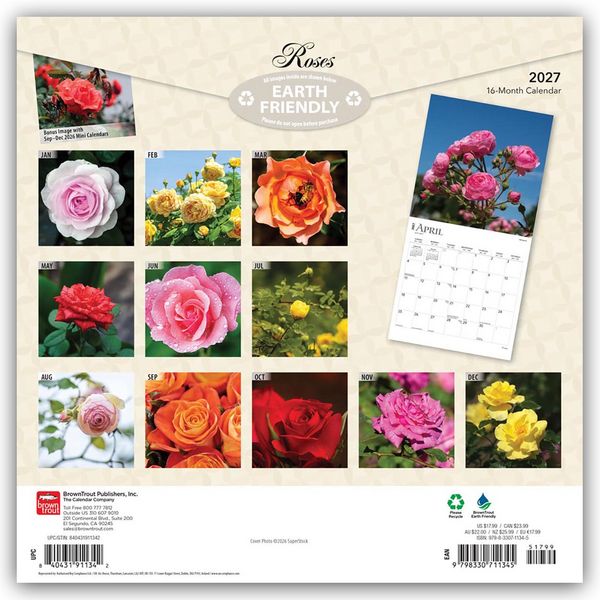 Produktbild: Roses &ndash; Rosen 2027 &ndash; 16-Monatskalender