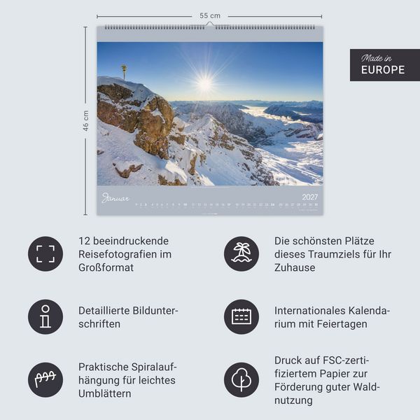 Produktbild: Alpen im Licht Kalender 2027