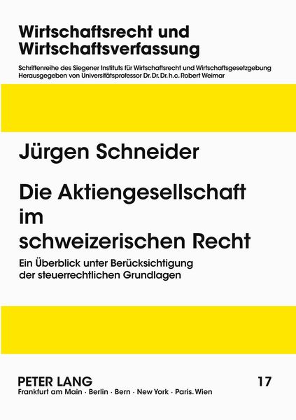 Produktbild: Die Aktiengesellschaft im schweizerischen Recht