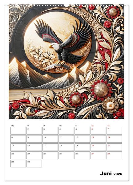 Produktbild: Tierische Mondlichtmagie (Wandkalender 2026 DIN A2 hoch), CALVENDO Monatskalender