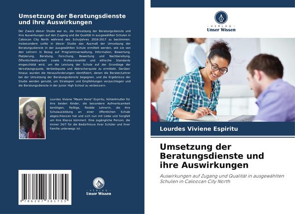 Umsetzung der Beratungsdienste und ihre Auswirkungen, Taschenbuch von Lourdes Viviene Espiritu, Verlag Unser Wissen, 9786207361755