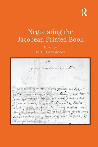 Produktbild: Negotiating the Jacobean Printed Book