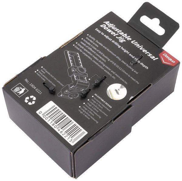Produktbild: Dasqua 1804-6221 Verstellbare Universal-D&uuml;bellehre Aluminiumlegierung, Edelstahl 210mm 1St.