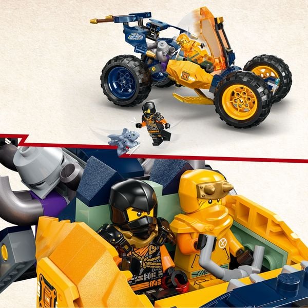 Produktbild: LEGO NINJAGO 71811 Arins Ninja-Geländebuggy, Ninja-Spielzeug mit Auto