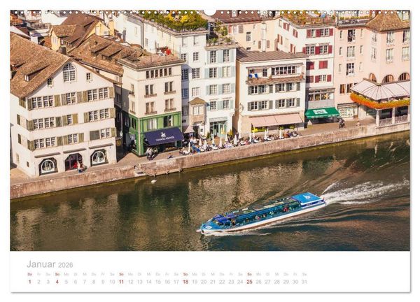 Produktbild: Z &Uuml; R I C H Impressionen (hochwertiger Premium Wandkalender 2026 DIN A2 quer), Kunstdruck in Hochglanz